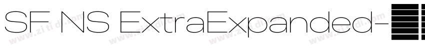 SF NS ExtraExpanded字体转换